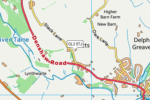 OL3 5TJ map - OS VectorMap District (Ordnance Survey)