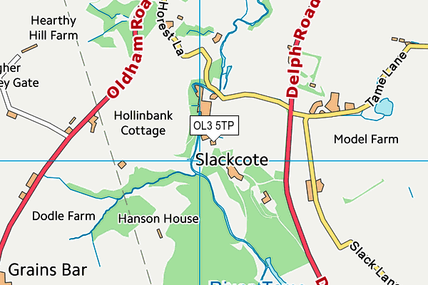 OL3 5TP map - OS VectorMap District (Ordnance Survey)