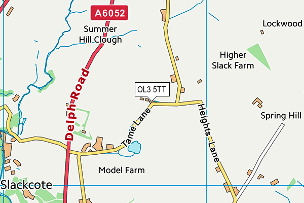 OL3 5TT map - OS VectorMap District (Ordnance Survey)