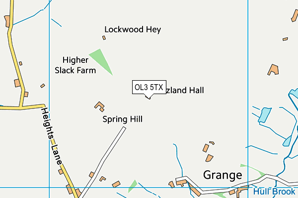 OL3 5TX map - OS VectorMap District (Ordnance Survey)