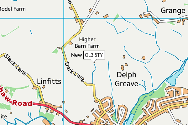 OL3 5TY map - OS VectorMap District (Ordnance Survey)