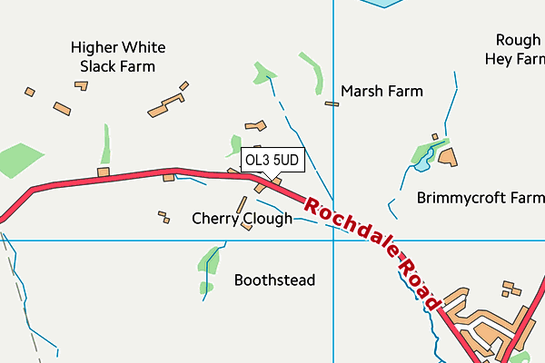 OL3 5UD map - OS VectorMap District (Ordnance Survey)