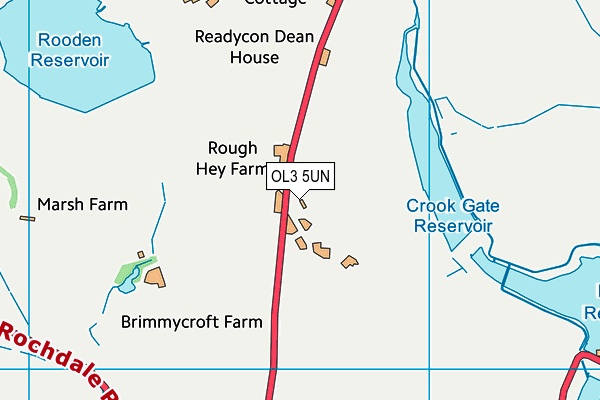 OL3 5UN map - OS VectorMap District (Ordnance Survey)