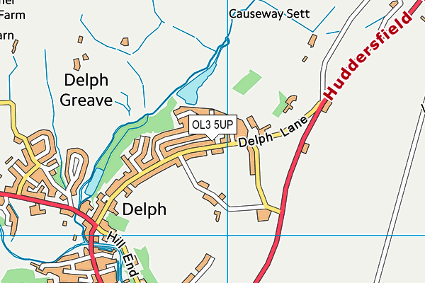 OL3 5UP map - OS VectorMap District (Ordnance Survey)