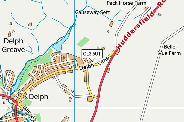 OL3 5UT map - OS VectorMap District (Ordnance Survey)