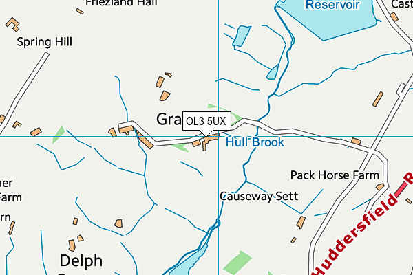 OL3 5UX map - OS VectorMap District (Ordnance Survey)