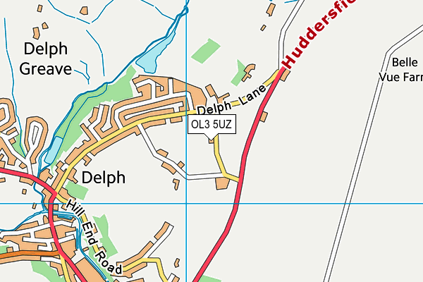 OL3 5UZ map - OS VectorMap District (Ordnance Survey)