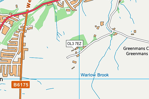 OL3 7EZ map - OS VectorMap District (Ordnance Survey)