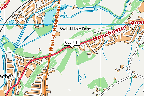 OL3 7HT map - OS VectorMap District (Ordnance Survey)