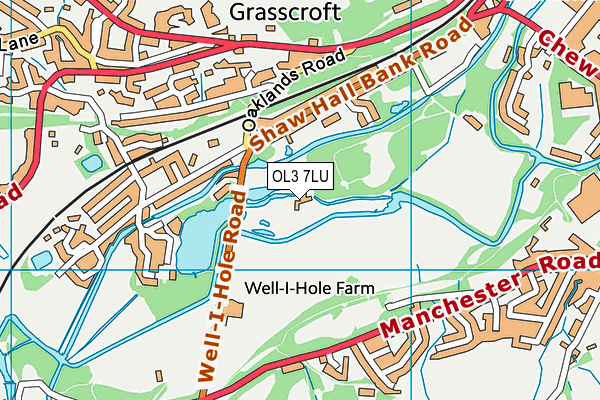 OL3 7LU map - OS VectorMap District (Ordnance Survey)