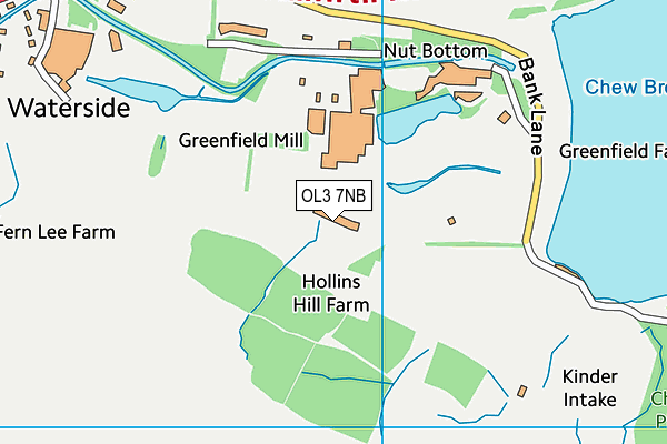 OL3 7NB map - OS VectorMap District (Ordnance Survey)