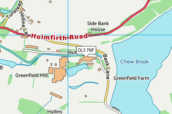 OL3 7NF map - OS VectorMap District (Ordnance Survey)