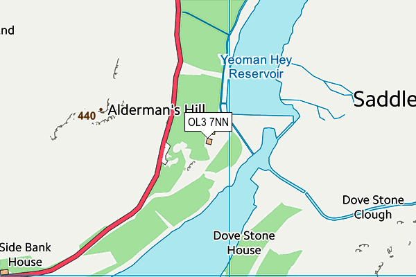 OL3 7NN map - OS VectorMap District (Ordnance Survey)