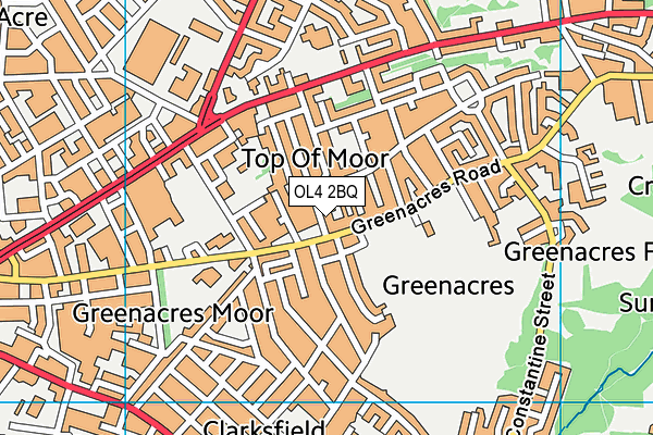 OL4 2BQ map - OS VectorMap District (Ordnance Survey)