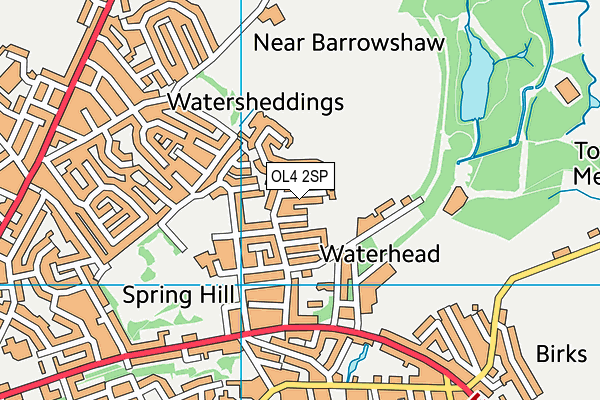 OL4 2SP map - OS VectorMap District (Ordnance Survey)