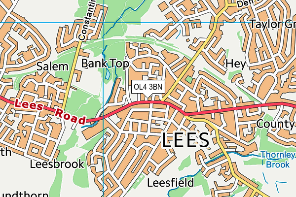 Map of LEES KEBAB HOUSE LTD at district scale