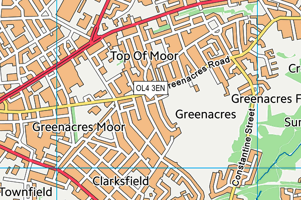 OL4 3EN map - OS VectorMap District (Ordnance Survey)