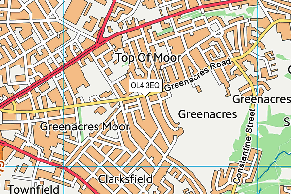 OL4 3EQ map - OS VectorMap District (Ordnance Survey)