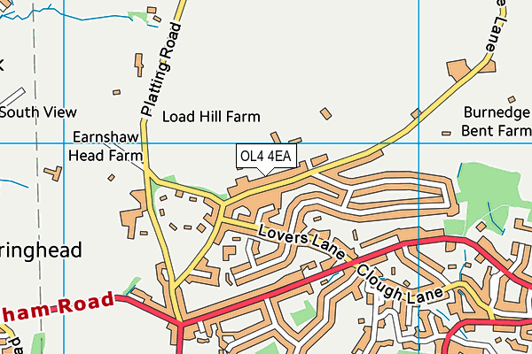 Map of OLDFIELD CONSTRUCTION SADDLEWORTH LTD. at district scale