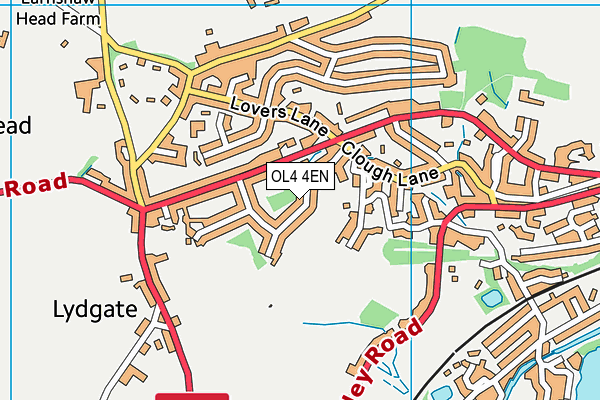 OL4 4EN map - OS VectorMap District (Ordnance Survey)