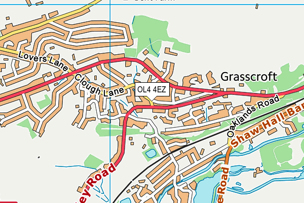 OL4 4EZ map - OS VectorMap District (Ordnance Survey)