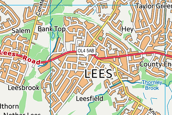 Map of VILLAGE PANTRY LEES LTD at district scale