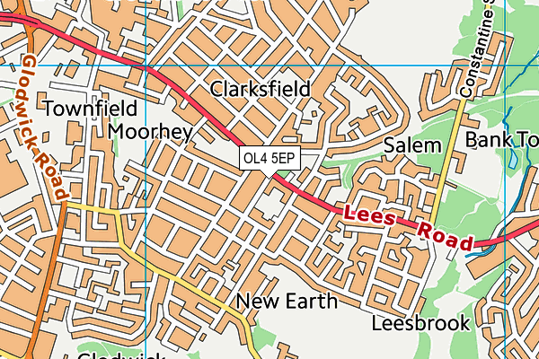 OL4 5EP map - OS VectorMap District (Ordnance Survey)