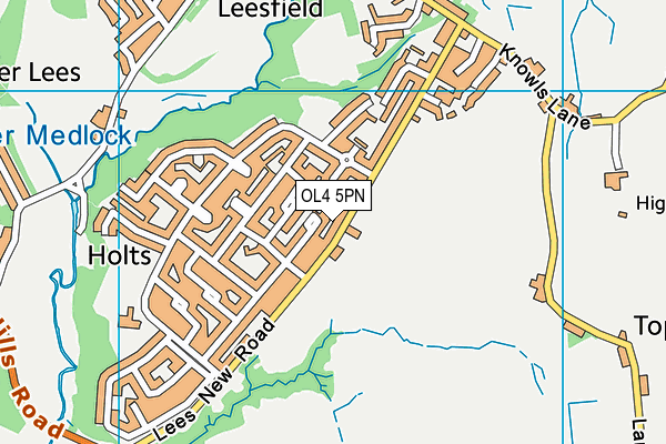 OL4 5PN map - OS VectorMap District (Ordnance Survey)