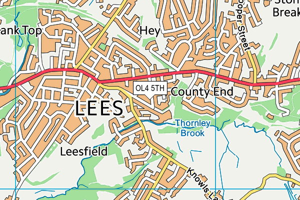 OL4 5TH map - OS VectorMap District (Ordnance Survey)