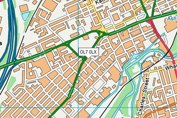 OL7 0LX map - OS VectorMap District (Ordnance Survey)