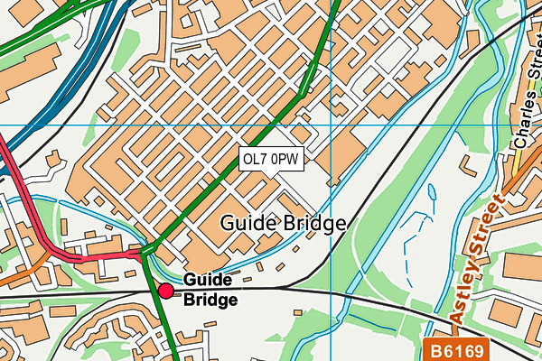 Active Oxford Park map (OL7 0PW) - OS VectorMap District (Ordnance Survey)