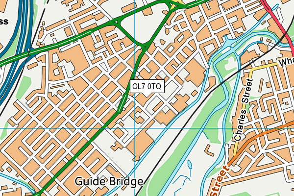 OL7 0TQ map - OS VectorMap District (Ordnance Survey)