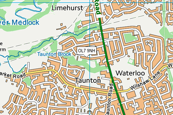Map of FLUSHED AWAY (NW) LTD at district scale