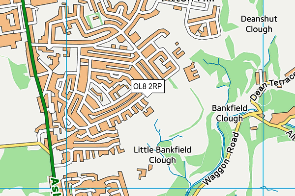 Spring Brook Special School (Closed) map (OL8 2RP) - OS VectorMap District (Ordnance Survey)