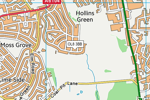 OL8 3BB map - OS VectorMap District (Ordnance Survey)