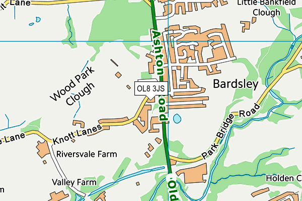 Map of BARDSLEY VALE NURSERY LTD at district scale