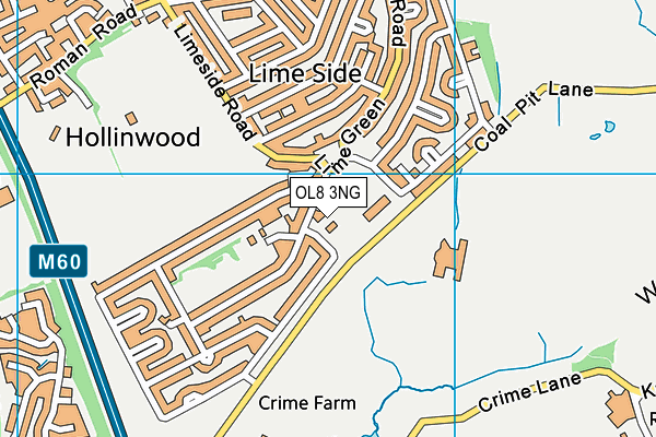 Holy Family RC Primary School map (OL8 3NG) - OS VectorMap District (Ordnance Survey)