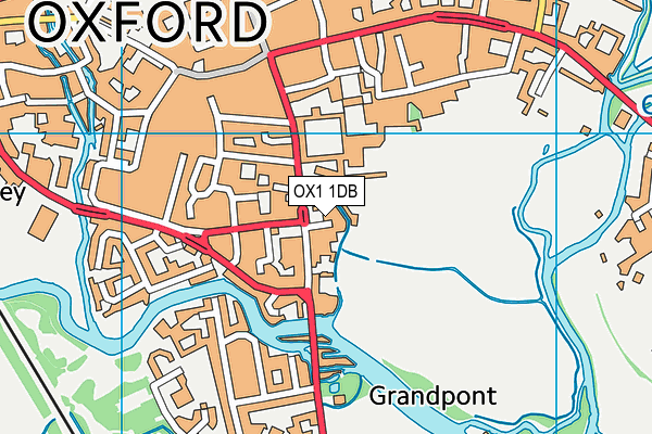 OX1 1DB map - OS VectorMap District (Ordnance Survey)