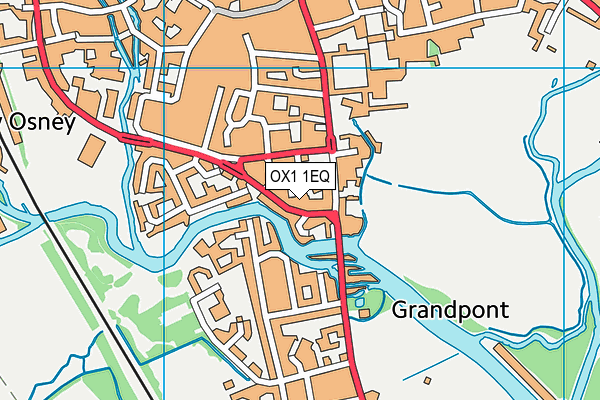 OX1 1EQ map - OS VectorMap District (Ordnance Survey)