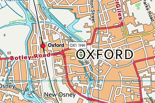 OX1 1HH map - OS VectorMap District (Ordnance Survey)
