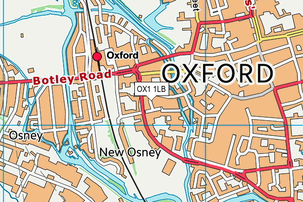 OX1 1LB map - OS VectorMap District (Ordnance Survey)