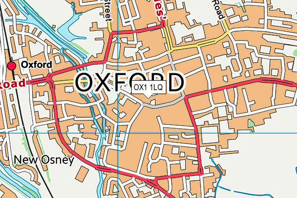 OX1 1LQ map - OS VectorMap District (Ordnance Survey)
