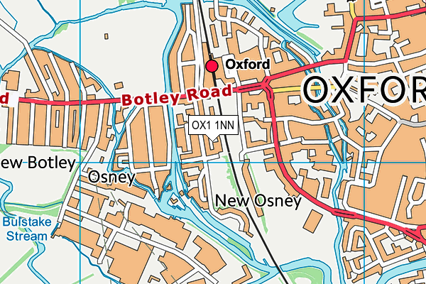 OX1 1NN map - OS VectorMap District (Ordnance Survey)