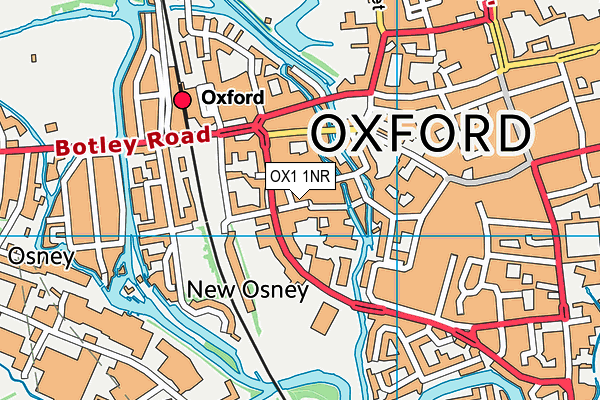 OX1 1NR map - OS VectorMap District (Ordnance Survey)