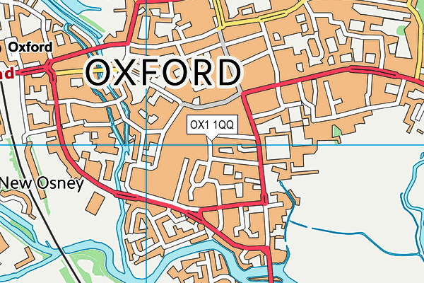 OX1 1QQ map - OS VectorMap District (Ordnance Survey)