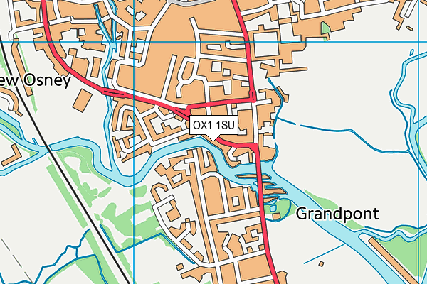OX1 1SU map - OS VectorMap District (Ordnance Survey)