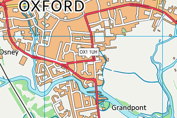 OX1 1UH map - OS VectorMap District (Ordnance Survey)