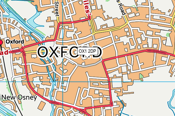 OX1 2DP map - OS VectorMap District (Ordnance Survey)
