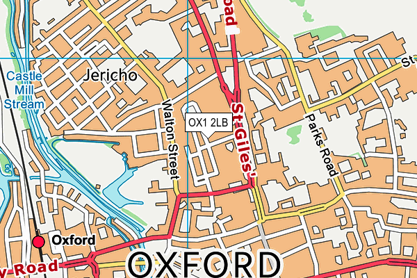 OX1 2LB map - OS VectorMap District (Ordnance Survey)