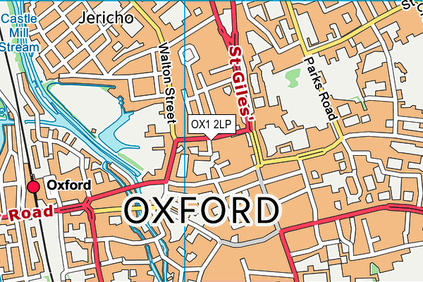 OX1 2LP map - OS VectorMap District (Ordnance Survey)